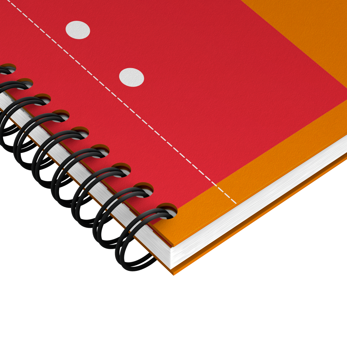Oxford - Blok špirálový Oxford International Activebook A5+/80 listov, linajkový, oranžový – Obrázok 4