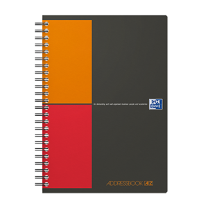 Oxford - Blok špirálový Oxford International Adressbook A5/72 listov