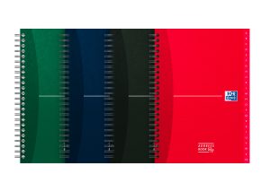 Oxford - Blok špirálový Oxford Essentials Adressbook A5/72 listov linajkový mix