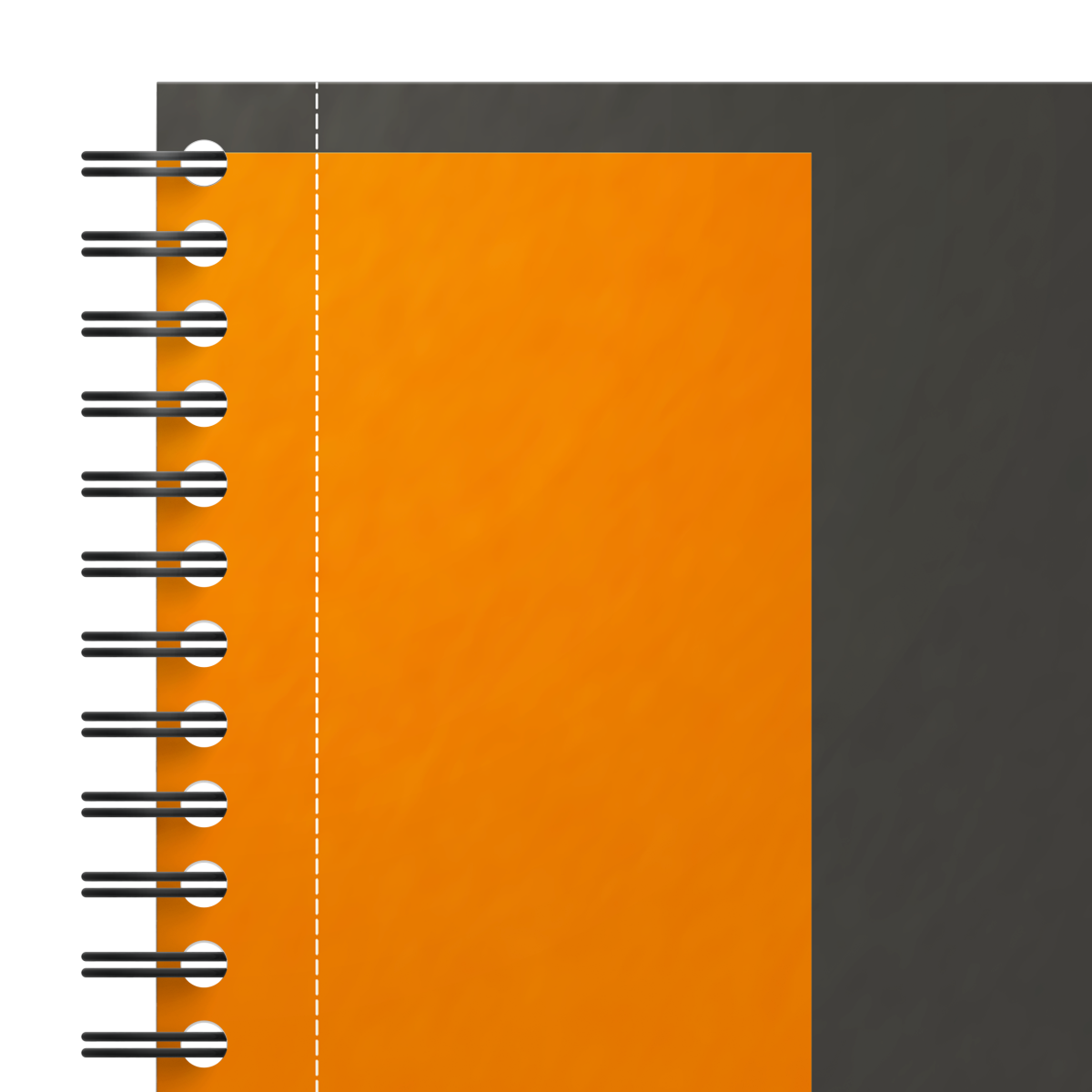 Oxford - Blok špirálový Oxford International Notebook B5/80 listov, štvorčekový, sivý – Obrázok 4