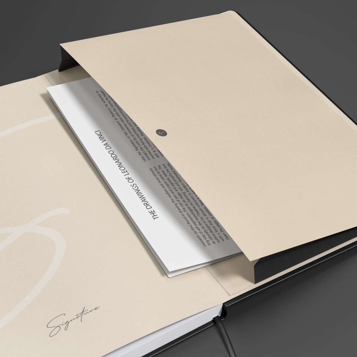 Oxford - Zápisník Oxford Signature A5/80 listov, linajkový, čierný – Obrázok 4