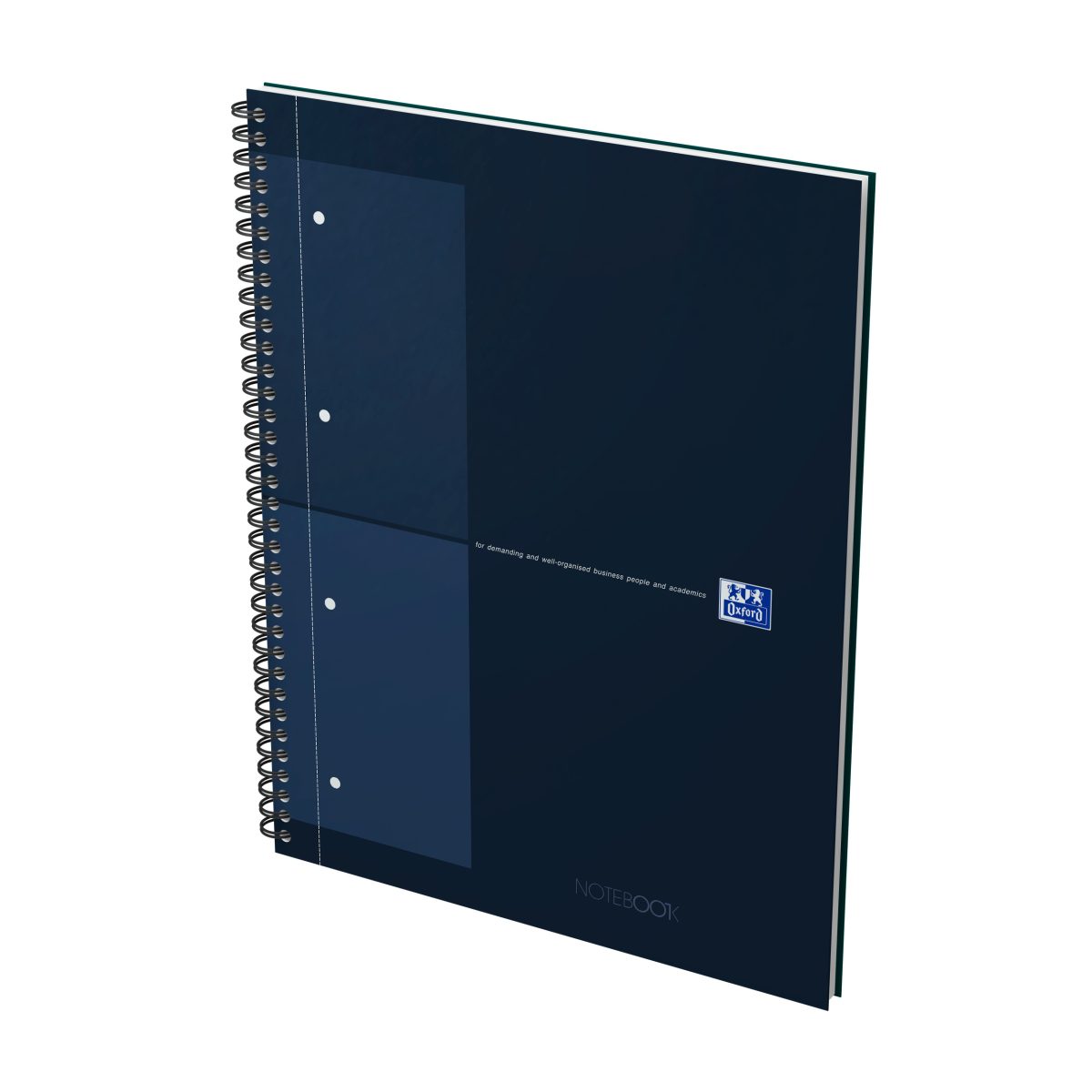 Oxford - Blok špirálový Oxford International Notebook A4+/80 listov, štvorčekový, modrý – Obrázok 4