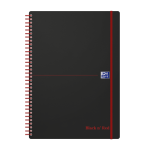 Oxford - Blok špirálový Oxford Black n’Red Movebook A4/70 listov linajkový