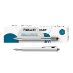 Pelikan - Pero guličkové K10 strieborné Snap Metalic