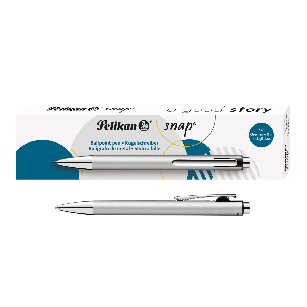 Pelikan - Pero guličkové K10 strieborné Snap Metalic Pelikan - Pero guličkové K10 strieborné Snap Metalic