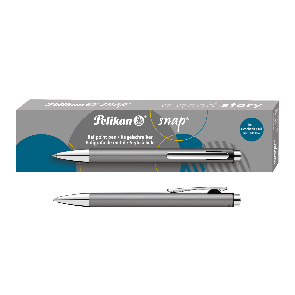 Pelikan - Pero guličkové K10 šedé Snap Metalic Pelikan - Pero guličkové K10 šedé Snap Metalic