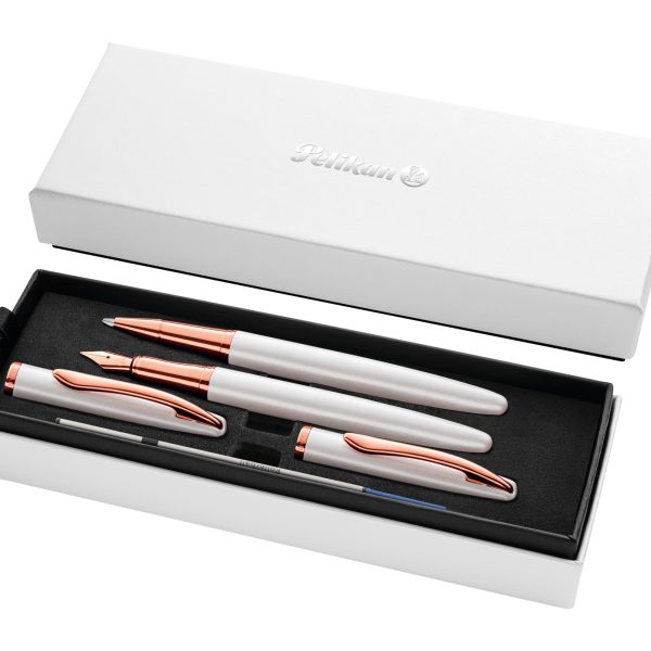 Pelikan - Pero plniace a roller Jazz Noble biele v boxe