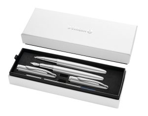 Pelikan - Pero plniace a roller Jazz Noble strieborné v boxe