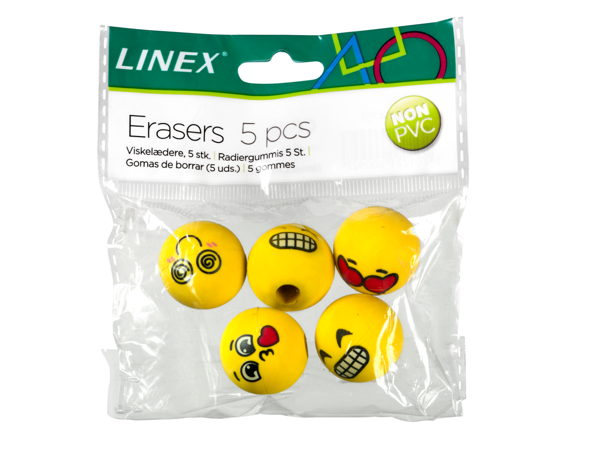 Linex - Guma na ceruzku LINEX smajlíki – Obrázok 3