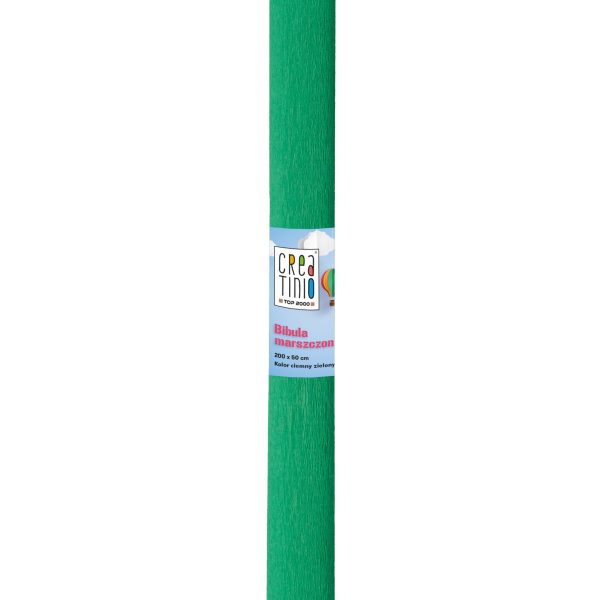 TOP 2000 - Papier krepový tmavo zelený