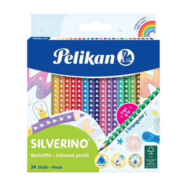 Pelikan - Pastelky Silverino tenké 24 ks