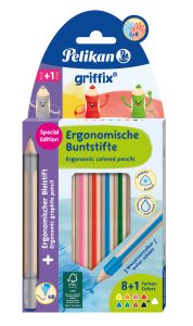Pastelky Griffix a ceruzka HB silné 10 ks