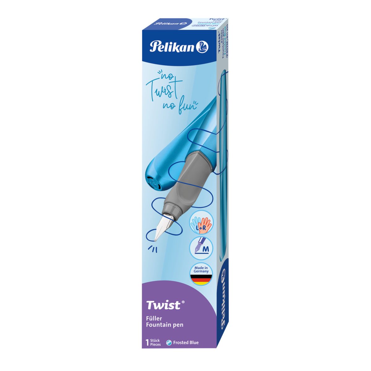 Pelikan - Bombičkové pero Twist ľadovo modré – Obrázok 3