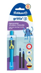 Pelikan - Pero bombičkové Griffix 3 pre ľavákov modré
