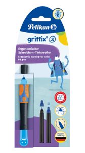 Pelikan - Pero bombičkové Griffix 3 pre pravákov oranžovo-čierne