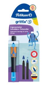 Pelikan - Pero bombičkové Griffix 3 pre ľavákov oranžovo-čierne
