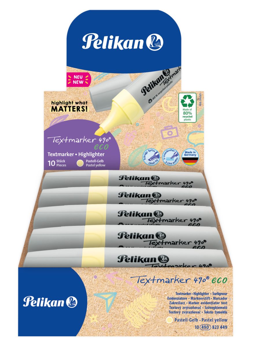 Zvýrazňovač 490 eco pastelový žltý Zvýrazňovač 490 eco pastelový žltý