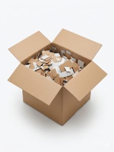 Kartónová výplň 5 kg z recyklovanej vlnitej lepenky – ochranná výplň do krabíc pre e-shopy a mulč do záhrady