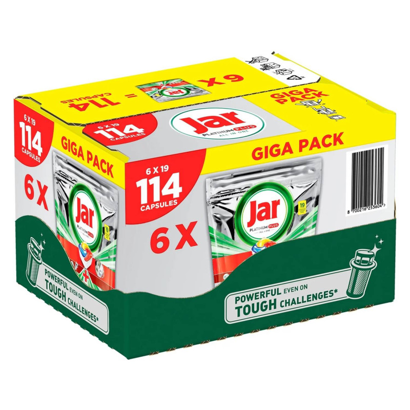 JAR Tablety do umývačky Platinum Plus All-in-One Lemon 114 ks Ponuka - Cena - Predaj JAR Tablety do umývačky Platinum Plus All-in-One Lemon 114 ks