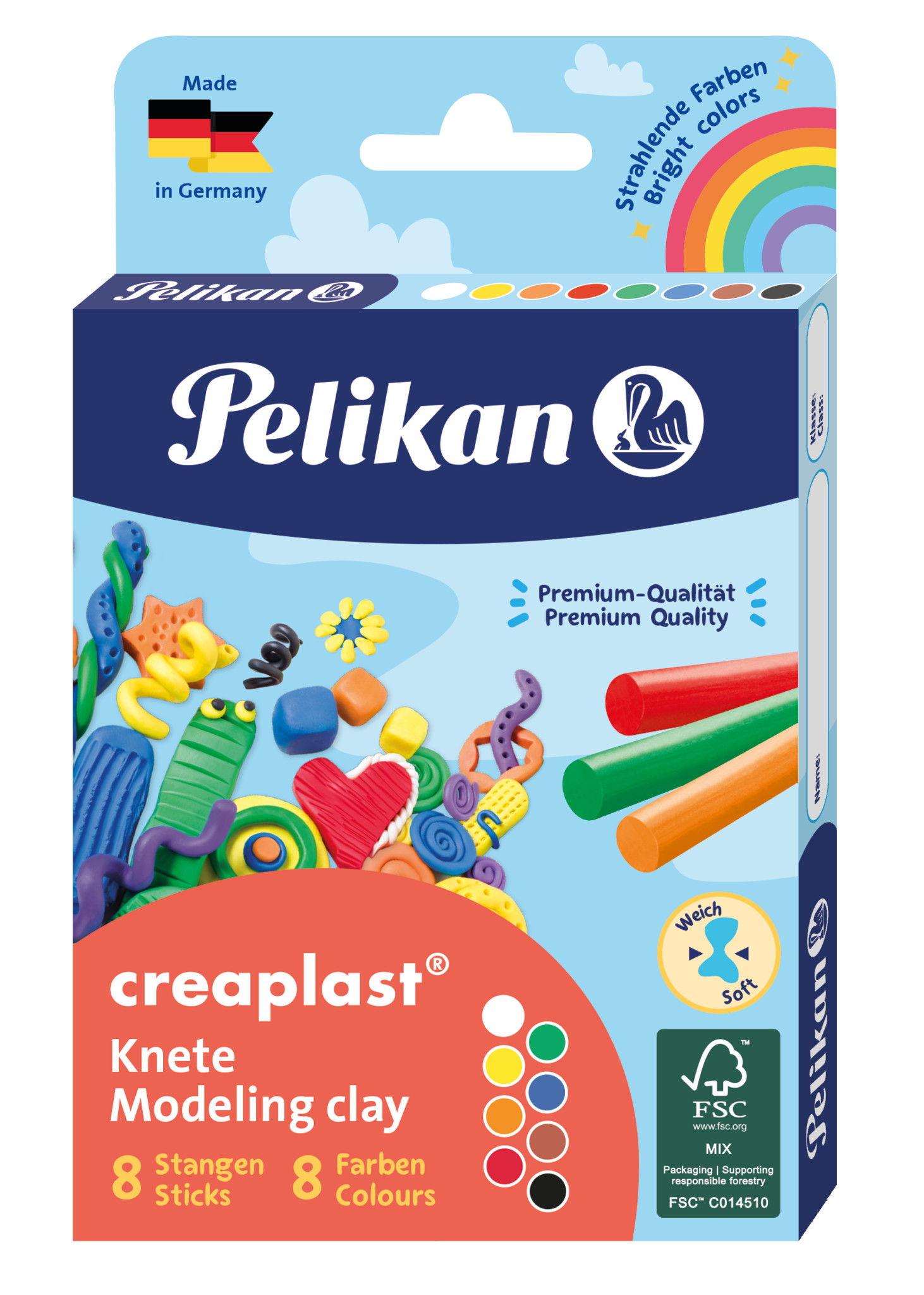 Plastelína Creaplast 8 ks Plastelína Creaplast 8 ks