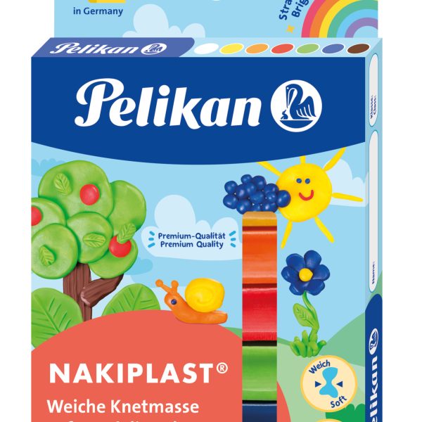Pelikan - Plastelína Nakiplast 7 farieb