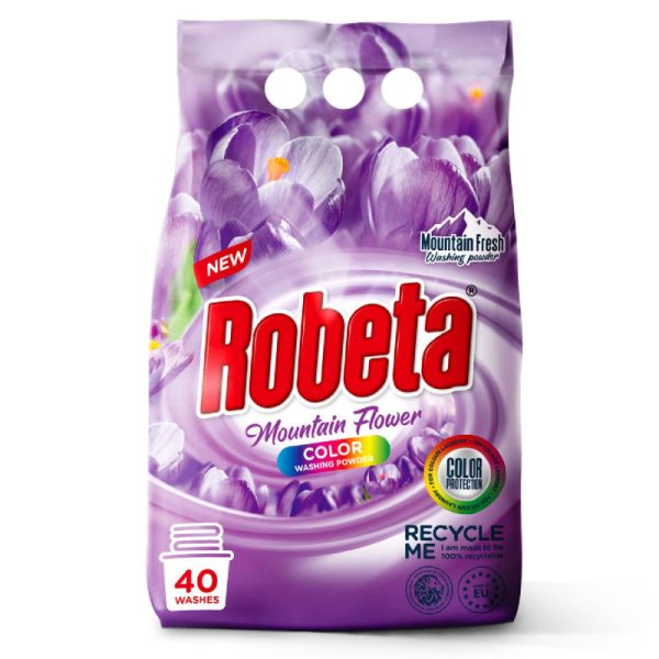Ponuka - Cena - Predaj ROBETA prací prášok COLOR 3 kg - 40 PD