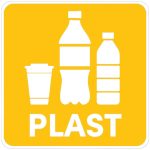 Ponuka - Cena - Predaj Samolepka na separovaný odpad – PLAST