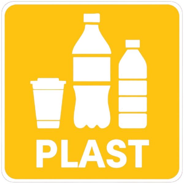 Ponuka - Cena - Predaj Samolepka na separovaný odpad – PLAST