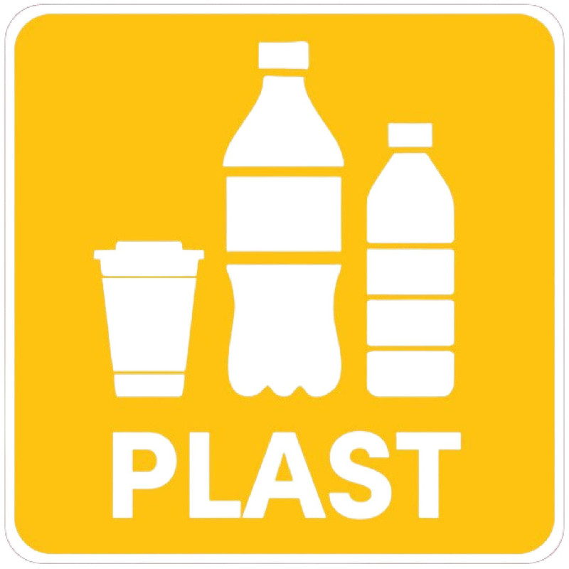 Samolepka na separovaný odpad – PLAST Ponuka - Cena - Predaj Samolepka na separovaný odpad – PLAST
