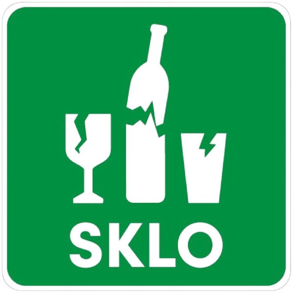 Ponuka - Cena - Predaj Samolepka na separovaný odpad – SKLO
