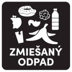 Ponuka - Cena - Predaj Samolepka na separovaný odpad – ZMIEŠANÝ ODPAD