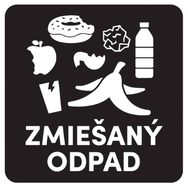 Ponuka - Cena - Predaj Samolepka na separovaný odpad – ZMIEŠANÝ ODPAD