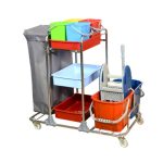 Ponuka - Cena - Predaj Servisný upratovací vozík 4x6l a 2x20l vedrá