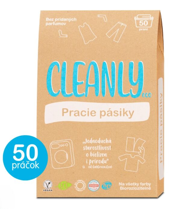 Pracie pásiky bez vône CleanlyEco Pracie pásiky CleanlyEco bez vône