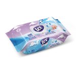 Ponuka - Cena - Predaj TEX detské vlhčené utierky Purple s uzatvárateľným klipom 100ks