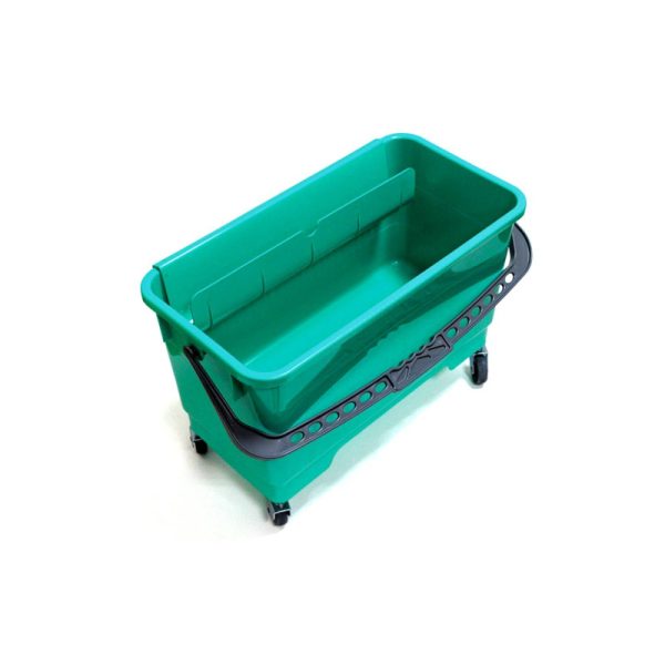 Ponuka - Cena - Predaj Vedro k rozmývaču na okná s kolieskami zelené - 25 L