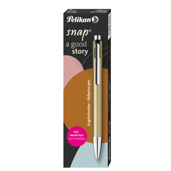 Pelikan - Pero guličkové K10 zlaté Snap Metalic
