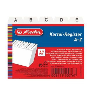 Herlitz - Register do kartotéky A7 A-Z