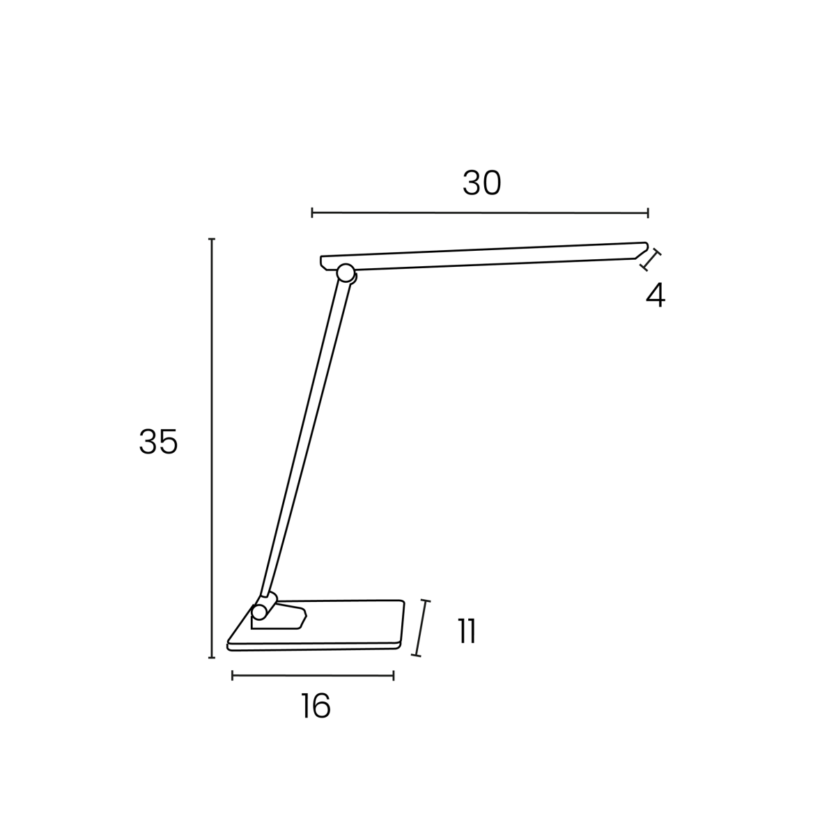 Unilux - Lampa stolná Unilux Popy šedá – Obrázok 2