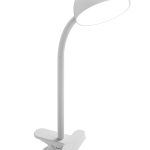 Unilux - Lampa s klipom Unilux Samy biela