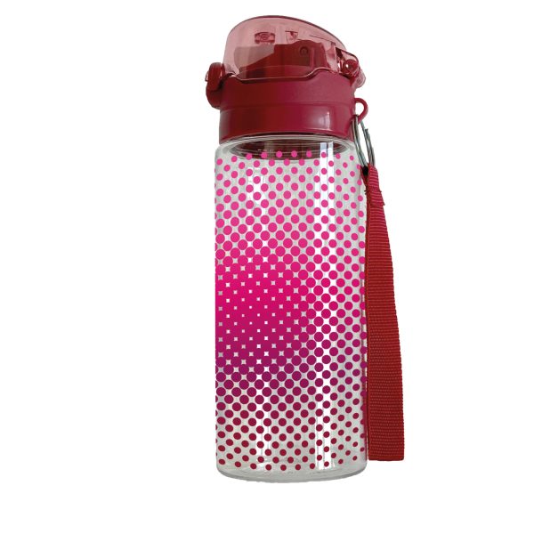 Fľaša na pitie ružová 500 ml