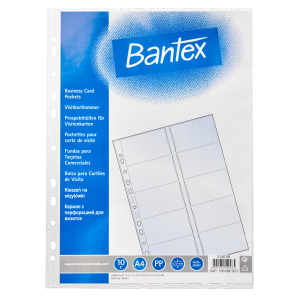 Bantex - Obal prospektový A4 Bantex na vizitky