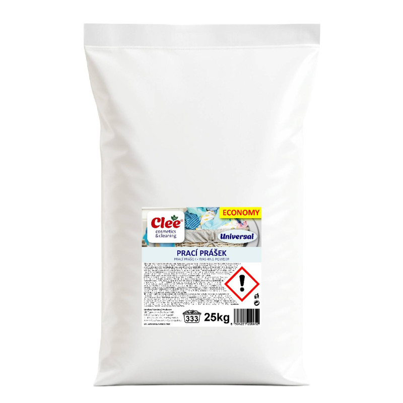 CLEE Prací prášok UNIVERSAL 25kg - 333PD Prací prášok CLEE 25kg Universal