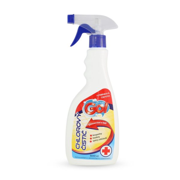 Ponuka - Cena - Predaj GO! CHLOROVÝ ČISTIČ Univerzálny chlórový čistiaci prostriedok 500ml s rozprašovačom