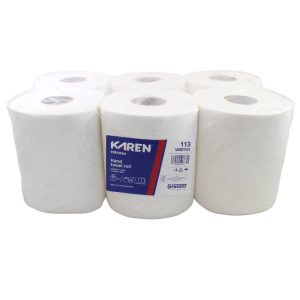 Ponuka - Cena - Predaj Papierové utierky KAREN rolované MAXI Ø 19 CM
