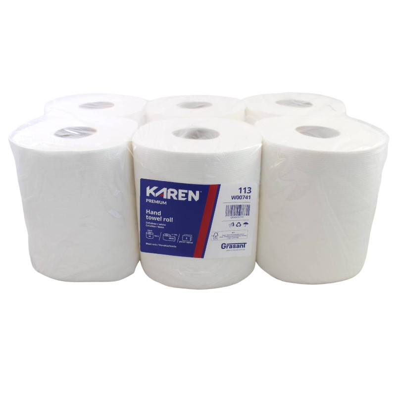 Papierové utierky KAREN rolované MAXI Ø 19 CM Ponuka - Cena - Predaj Papierové utierky KAREN rolované MAXI Ø 19 CM