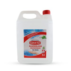 Dezinfekcia Sanitiz 5L s 80% etanolom a aloe vera