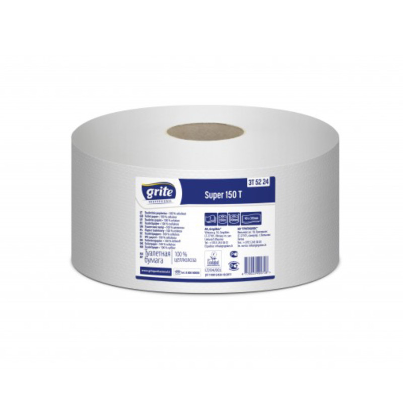 Toaletný papier JUMBO 190 -GRITE Super 150m professional 12ks Ponuka - Cena - Predaj Toaletný papier JUMBO 190 -GRITE Super 150m professional 12ks