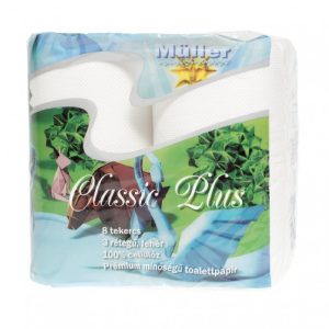 Ponuka - Cena - Predaj Toaletný papier Müller Classic Plus 100% celulóza