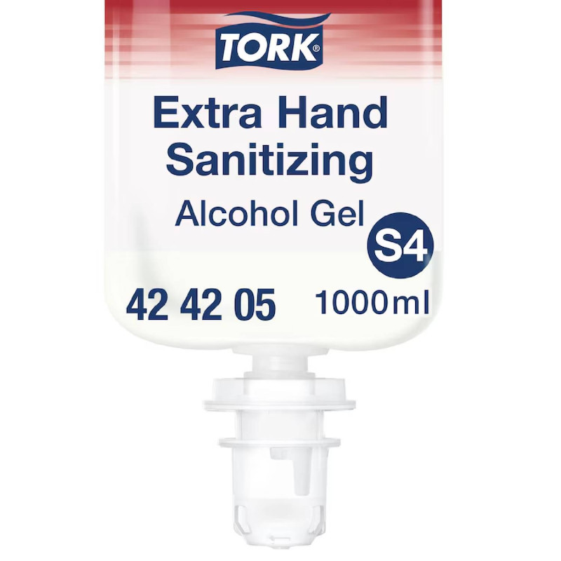 Tork Extra gélový dezinfekčný prostriedok na ruky s alkoholom S4 – 1000ml Tork Extra dezinfekčný gél S4 1000 ml